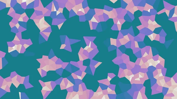 Voronoi Colorati Vettore Astratto Linee Irregolari Modello Mosaico Senza Soluzione — Vettoriale Stock