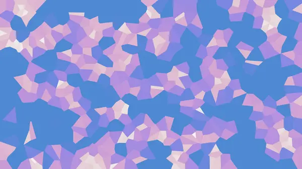 Farbenfrohe Voronoi Vektor Abstrakt Nahtlose Unregelmäßige Linien Mosaikmuster Geometrisches Flaches — Stockvektor