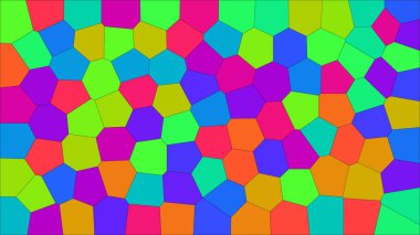 Vitray renkli voronoi, vektör eps soyut. Düzensiz hücre arka plan deseni. 2D geometrik şekiller kılavuz - Vetorial 8k Hd