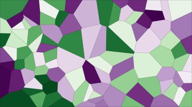 Vitray renkli voronoi, vektör eps soyut. Düzensiz hücre arka plan deseni. 2D geometrik şekiller kılavuz - Vetorial 8k Hd