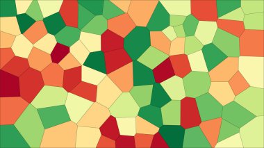 Vitray renkli voronoi, vektör eps soyut. Düzensiz hücre arka plan deseni. 2D geometrik şekiller kılavuz - Vetorial 8k Hd