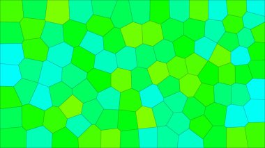 Vitray renkli voronoi, vektör eps soyut. Düzensiz hücre arka plan deseni. 2D geometrik şekiller kılavuz - Vetorial 8k Hd