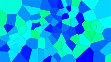 Vitray renkli voronoi, vektör eps soyut. Düzensiz hücre arka plan deseni. 2D geometrik şekiller kılavuz - Vetorial 8k Hd