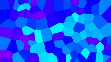 Vitray renkli voronoi, vektör eps soyut. Düzensiz hücre arka plan deseni. 2D geometrik şekiller kılavuz - Vetorial 8k Hd