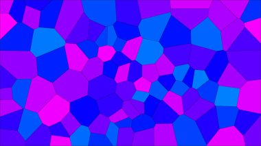 Vitray renkli voronoi, vektör eps soyut. Düzensiz hücre arka plan deseni. 2D geometrik şekiller kılavuz - Vetorial 8k Hd