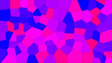 Vitray renkli voronoi, vektör eps soyut. Düzensiz hücre arka plan deseni. 2D geometrik şekiller kılavuz - Vetorial 8k Hd