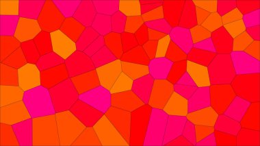 Vitray renkli voronoi, vektör eps soyut. Düzensiz hücre arka plan deseni. 2D geometrik şekiller kılavuz - Vetorial 8k Hd