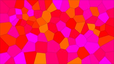 Vitray renkli voronoi, vektör eps soyut. Düzensiz hücre arka plan deseni. 2D geometrik şekiller kılavuz - Vetorial 8k Hd