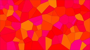 Vitray renkli voronoi, vektör eps soyut. Düzensiz hücre arka plan deseni. 2D geometrik şekiller kılavuz - Vetorial 8k Hd