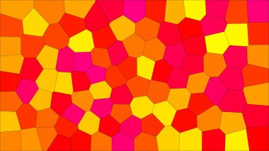 Vitray renkli voronoi, vektör eps soyut. Düzensiz hücre arka plan deseni. 2D geometrik şekiller kılavuz - Vetorial 8k Hd