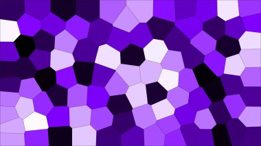 Vitray renkli voronoi, vektör eps soyut. Düzensiz hücre arka plan deseni. 2D geometrik şekiller kılavuz - Vetorial 8k Hd