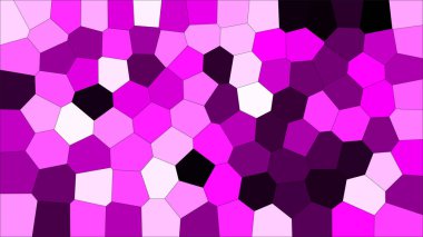 Vitray renkli voronoi, vektör eps soyut. Düzensiz hücre arka plan deseni. 2D geometrik şekiller kılavuz - Vetorial 8k Hd