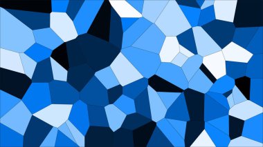 Vitray renkli voronoi, vektör eps soyut. Düzensiz hücre arka plan deseni. 2D geometrik şekiller kılavuz - Vetorial 8k Hd