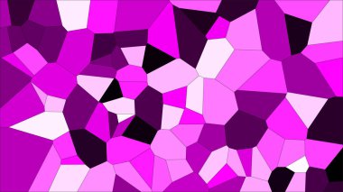 Vitray renkli voronoi, vektör eps soyut. Düzensiz hücre arka plan deseni. 2D geometrik şekiller kılavuz - Vetorial 8k Hd