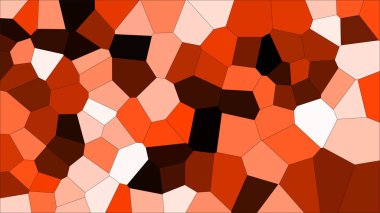 Vitray renkli voronoi, vektör eps soyut. Düzensiz hücre arka plan deseni. 2D geometrik şekiller kılavuz - Vetorial 8k Hd