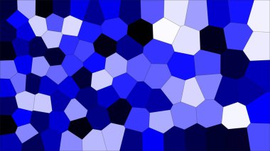 Vitray renkli voronoi, vektör eps soyut. Düzensiz hücre arka plan deseni. 2D geometrik şekiller kılavuz - Vetorial 8k Hd