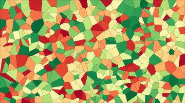 Vitray renkli voronoi, vektör eps soyut. Düzensiz hücre arka plan deseni. 2D geometrik şekiller kılavuz - Vetorial 8k Hd