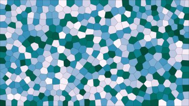 Vitray renkli voronoi, vektör eps soyut. Düzensiz hücre arka plan deseni. 2D geometrik şekiller kılavuz - Vetorial 8k Hd