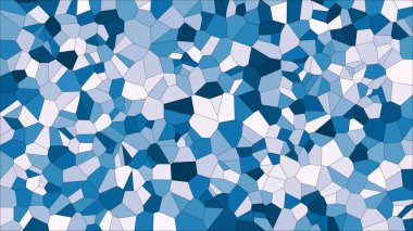 Vitray renkli voronoi, vektör eps soyut. Düzensiz hücre arka plan deseni. 2D geometrik şekiller kılavuz - Vetorial 8k Hd