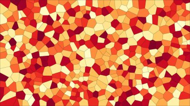 Vitray renkli voronoi, vektör eps soyut. Düzensiz hücre arka plan deseni. 2D geometrik şekiller kılavuz - Vetorial 8k Hd