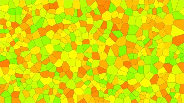 Vitray renkli voronoi, vektör eps soyut. Düzensiz hücre arka plan deseni. 2D geometrik şekiller kılavuz - Vetorial 8k Hd
