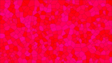 Vitray renkli voronoi, vektör eps soyut. Düzensiz hücre arka plan deseni. 2D geometrik şekiller kılavuz - Vetorial 8k Hd