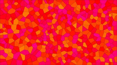 Vitray renkli voronoi, vektör eps soyut. Düzensiz hücre arka plan deseni. 2D geometrik şekiller kılavuz - Vetorial 8k Hd