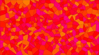 Vitray renkli voronoi, vektör eps soyut. Düzensiz hücre arka plan deseni. 2D geometrik şekiller kılavuz - Vetorial 8k Hd