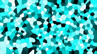 Vitray renkli voronoi, vektör eps soyut. Düzensiz hücre arka plan deseni. 2D geometrik şekiller kılavuz - Vetorial 8k Hd