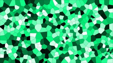 Vitray renkli voronoi, vektör eps soyut. Düzensiz hücre arka plan deseni. 2D geometrik şekiller kılavuz - Vetorial 8k Hd