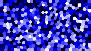 Vitray renkli voronoi, vektör eps soyut. Düzensiz hücre arka plan deseni. 2D geometrik şekiller kılavuz - Vetorial 8k Hd