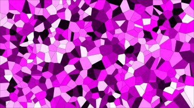 Vitray renkli voronoi, vektör eps soyut. Düzensiz hücre arka plan deseni. 2D geometrik şekiller kılavuz - Vetorial 8k Hd