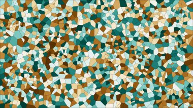 Vitray renkli voronoi, vektör eps soyut. Düzensiz hücre arka plan deseni. 2D geometrik şekiller kılavuz - Vetorial 8k Hd