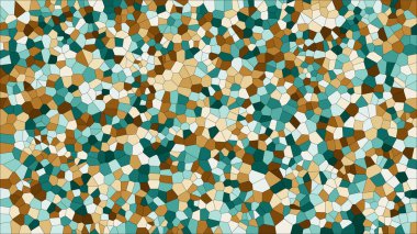Vitray renkli voronoi, vektör eps soyut. Düzensiz hücre arka plan deseni. 2D geometrik şekiller kılavuz - Vetorial 8k Hd