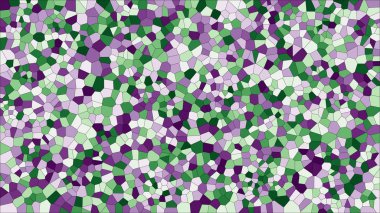 Vitray renkli voronoi, vektör eps soyut. Düzensiz hücre arka plan deseni. 2D geometrik şekiller kılavuz - Vetorial 8k Hd