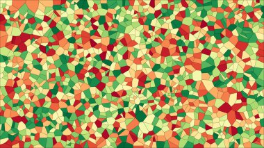 Vitray renkli voronoi, vektör eps soyut. Düzensiz hücre arka plan deseni. 2D geometrik şekiller kılavuz - Vetorial 8k Hd