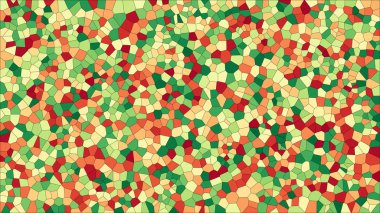 Vitray renkli voronoi, vektör eps soyut. Düzensiz hücre arka plan deseni. 2D geometrik şekiller kılavuz - Vetorial 8k Hd