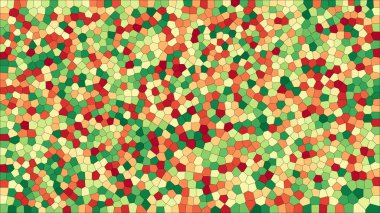 Vitray renkli voronoi, vektör eps soyut. Düzensiz hücre arka plan deseni. 2D geometrik şekiller kılavuz - Vetorial 8k Hd