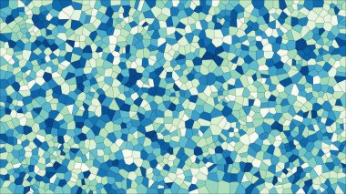 Vitray renkli voronoi, vektör eps soyut. Düzensiz hücre arka plan deseni. 2D geometrik şekiller kılavuz - Vetorial 8k Hd