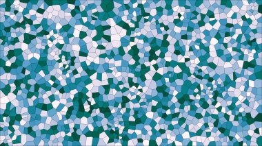 Vitray renkli voronoi, vektör eps soyut. Düzensiz hücre arka plan deseni. 2D geometrik şekiller kılavuz - Vetorial 8k Hd