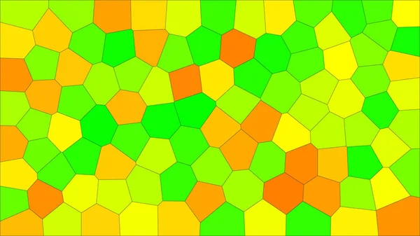 Vitray Renkli Voronoi Vektör Eps Soyut Düzensiz Hücre Arka Plan — Stok Vektör