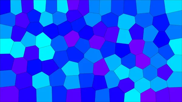 Gebrandschilderd Glas Kleurrijke Voronoi Vector Eps Abstract Patroon Van Achtergrond — Stockvector