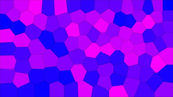 Vidro Manchado Voronoi Colorido Vetor Eps Abstrato Padrão Fundo Células — Vetor de Stock