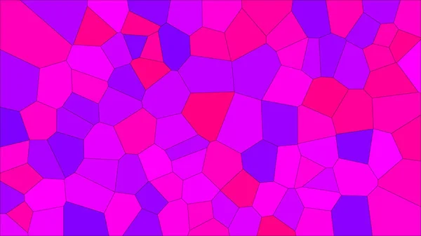 Vidro Manchado Voronoi Colorido Vetor Eps Abstrato Padrão Fundo Células — Vetor de Stock