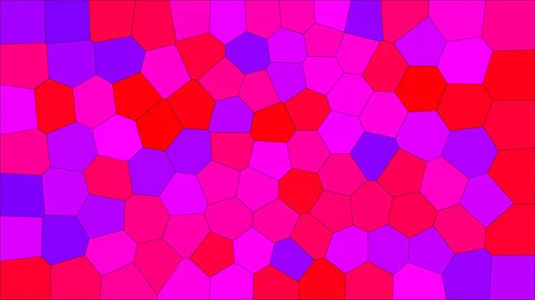 Gebrandschilderd Glas Kleurrijke Voronoi Vector Eps Abstract Patroon Van Achtergrond — Stockvector