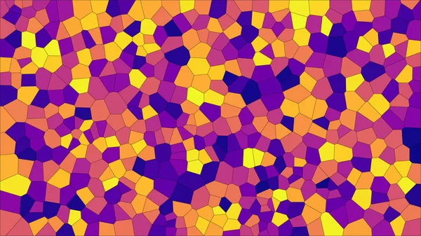 Vidrieras Colorido Voronoi Vector Eps Abstracto Patrón Fondo Celdas Irregulares — Archivo Imágenes Vectoriales