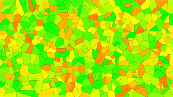 Ólomüveg Színes Voronoi Vektor Eps Absztrakt Szabálytalan Sejtek Háttér Minta — Stock Vector