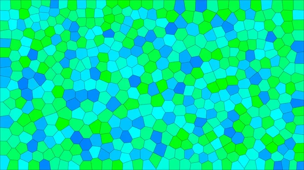 Vidrieras Colorido Voronoi Vector Eps Abstracto Patrón Fondo Celdas Irregulares — Vector de stock