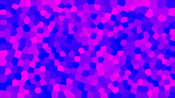 Vidro Manchado Voronoi Colorido Vetor Eps Abstrato Padrão Fundo Células — Vetor de Stock