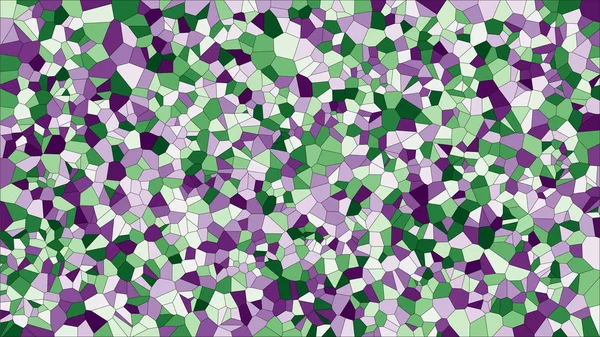 Vidro Manchado Voronoi Colorido Vetor Eps Abstrato Padrão Fundo Células — Vetor de Stock